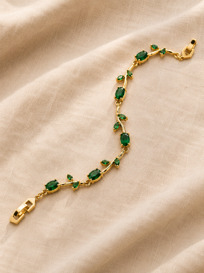 The Tulip Bracelet — Emerald Green